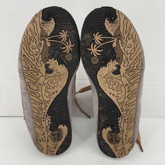 Merrell Leather Mid Top Sneaker Womens Size 6 Gray Brown Suede Lace Up Bootie - Picture 9 of 9